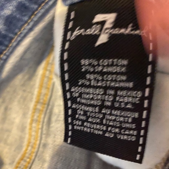7 for all mankind jean shorts - Picture 4 of 5